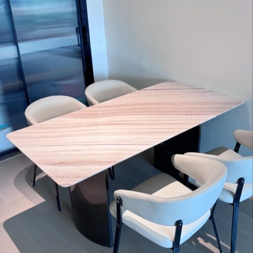 2024 New Modern Luxury Dinning Table Set Stone Table Simple Style Home Furniture Marble Top Dining Table