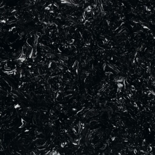 Black Artificial Marble Engineered Stone Production Countertops