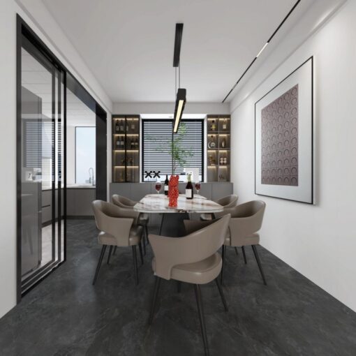 Bulgarian Gray Backboard Marble Stone Floor Tile - Image 3