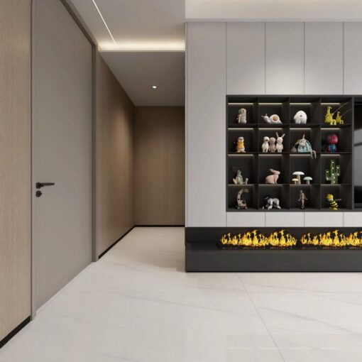 ⁦Carrara White natural marble stone interior living room floor tile⁩ - الصورة ⁦2⁩