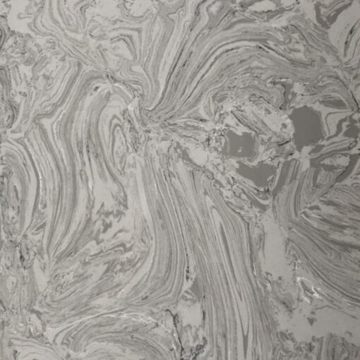 Castle Gray Artificial Stone Quartz Countertop Slab Foshan Factory Price
