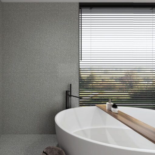 ⁦Cloudy Grey Terrazzo Stone full body anti slip bathroom flooring tile Hot SaleTiles⁩ - الصورة ⁦3⁩