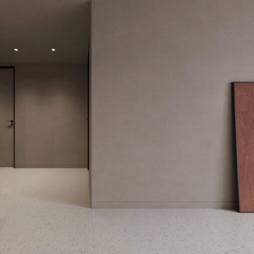 ⁦Cream color Terrazzo stone Floor tiles Home Decor Project⁩ - الصورة ⁦3⁩