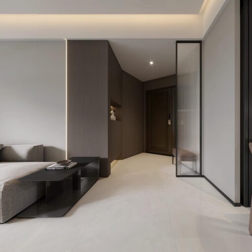 Cream Sintered Stone Tile Backboard floor Interior Design For Walling And Flooring tiles – Image 4