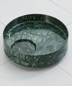 Custom marble Stone bathroom sink Luxury marble vanity unit Green Marble Round Wholesale marble bathroom vanity sinks Home