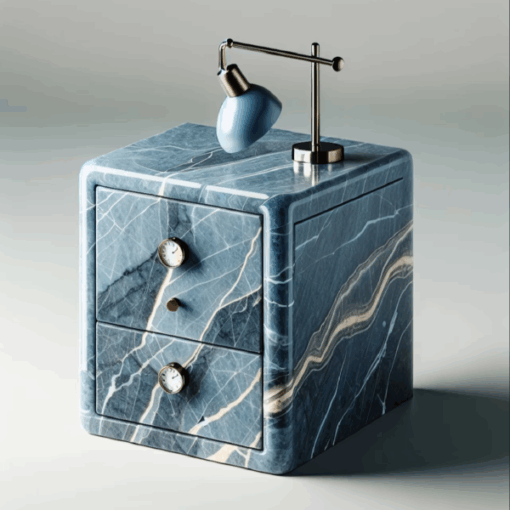 Customized Luxury stone Bedroom Furniture Bedside Table Modern Luxury for Hotel Home Villa Cheap Price China Factory