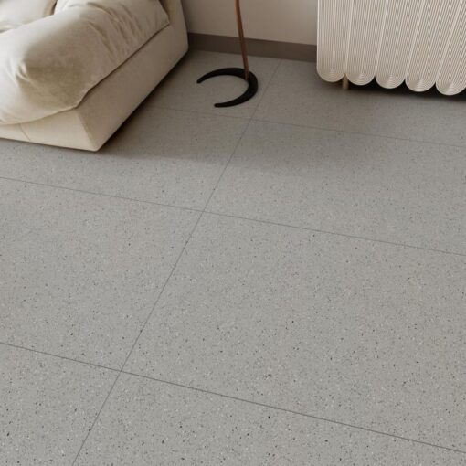 ⁦Fun Gray Terrazzo Stone Wall & Floor Tile⁩ - الصورة ⁦3⁩