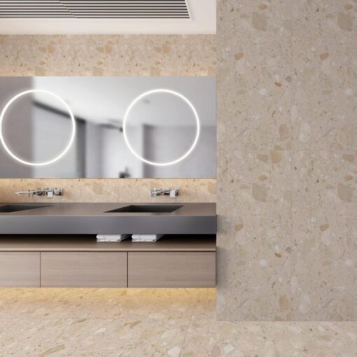 ⁦German Beige Terrazzo Bathroom Flooring Tile⁩ - الصورة ⁦4⁩