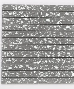 Gray Terrazzo Stone Mosaic indoor kitchen bathroom floor tile Mosaic tiles China supplier