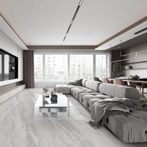 Grecian Grey Sintered Stone Tile Indoor floor tile China Factory Stone processing – Image 2