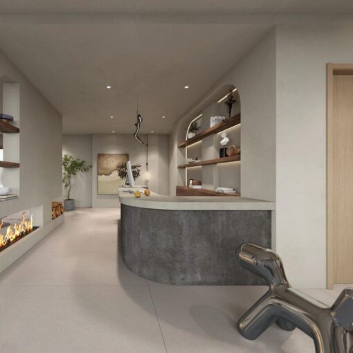 ⁦Guibin grey terrazzo stone hotel mall project floor tile⁩ - الصورة ⁦2⁩