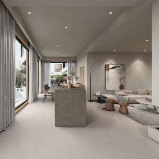 ⁦Guibin grey terrazzo stone hotel mall project floor tile⁩ - الصورة ⁦3⁩