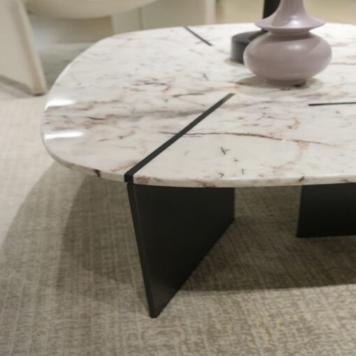 Hot Home Furniture Stone Table Modern Living Room Coffee Table Luxury Design Low Base Side Tea Table for living room furniture – Image 5