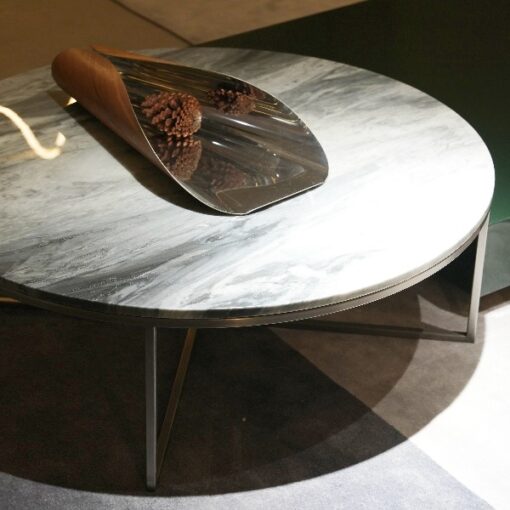 Hot Sale Round Tables Stone Furniture Modern Coffee Table Living Room Customized in Yunfu