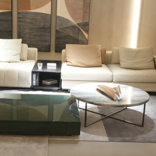Hot Sale Round Tables Stone Furniture Modern Coffee Table Living Room Customized in Yunfu – Image 4