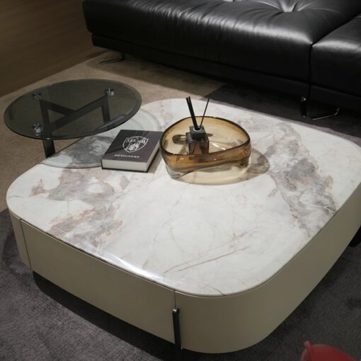 Italian Luxury Design Stone Table Modern Coffee Table Marble Top Table living room tv stand and coffee table set for home luxury - Image 4
