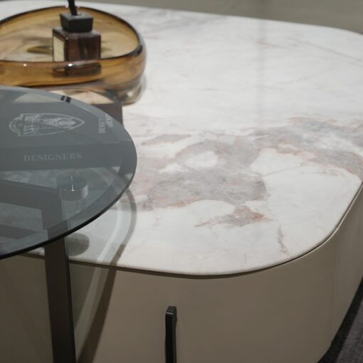 Italian Luxury Design Stone Table Modern Coffee Table Marble Top Table living room tv stand and coffee table set for home luxury - Image 2