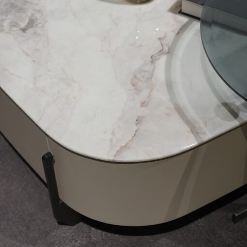 Italian Luxury Design Stone Table Modern Coffee Table Marble Top Table living room tv stand and coffee table set for home luxury - Image 6