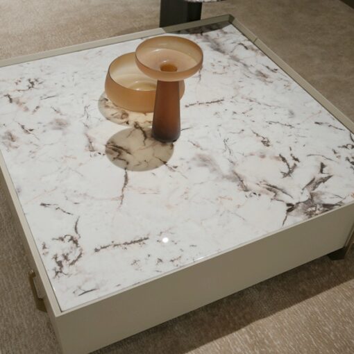 Italian Luxury Stone Table Modern Living Room Square Marble Coffee Table Center Table - Image 2