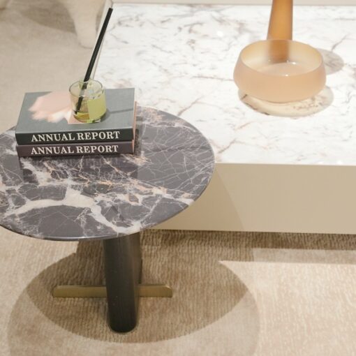 Italian Luxury Stone Table Modern Living Room Square Marble Coffee Table Center Table - Image 3