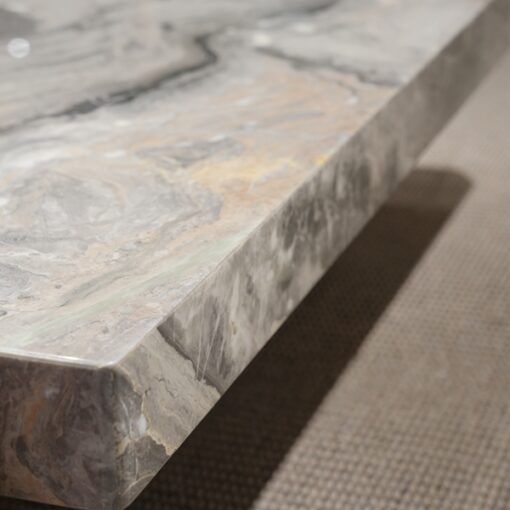 Italian Modern Design Stone Table Living Room Coffee Table With Rock Plate Top With Metal Legs Hotel Villa Apartment Side Tab – Image 2
