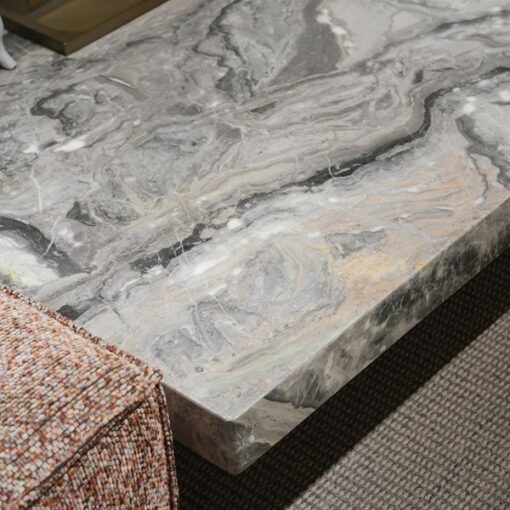 Italian Modern Design Stone Table Living Room Coffee Table With Rock Plate Top With Metal Legs Hotel Villa Apartment Side Tab – Image 4
