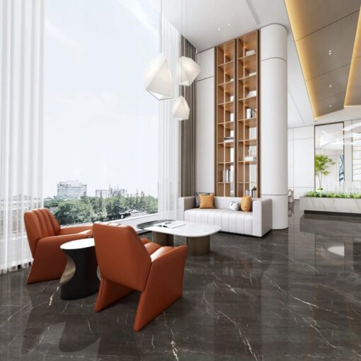 Lok Black natural marble stone background wall brick suppliers in China – Image 3