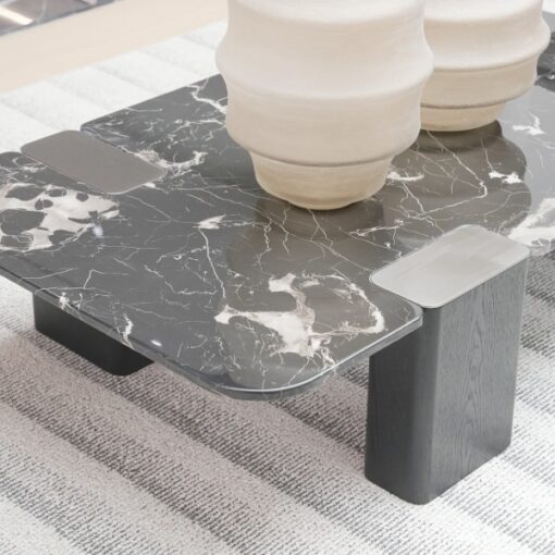 Luxury Marble Stone Furniture Coffee Table Modern Design Natural Stone Rectangle Living Room Furniture – Image 4