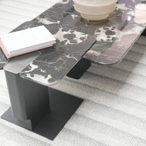 Luxury Marble Stone Furniture Coffee Table Modern Design Natural Stone Rectangle Living Room Furniture – Image 3