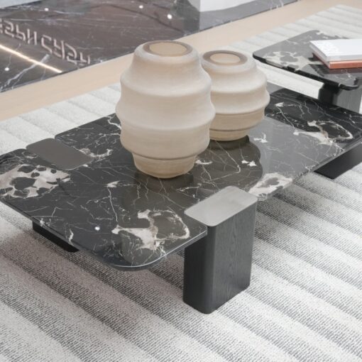 Luxury Marble Stone Furniture Coffee Table Modern Design Natural Stone Rectangle Living Room Furniture