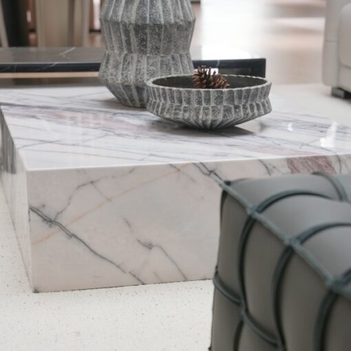 Luxury Stone Furniture Custom-Made Modern Marble Tea Table Coffee Table Home Decor Natural Square Cube Marble Plinth – Image 4