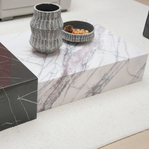 Luxury Stone Furniture Custom-Made Modern Marble Tea Table Coffee Table Home Decor Natural Square Cube Marble Plinth – Image 5