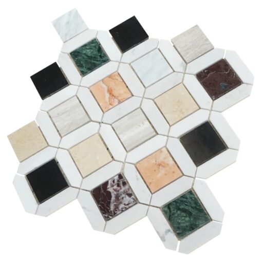 Luxury Stone Mosaic 7 colors Parquet Bathroom Floor Wall Tile Wholesale China Factory