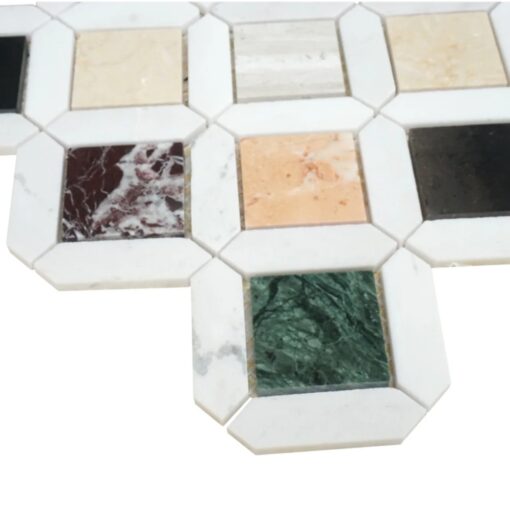 Luxury Stone Mosaic 7 colors Parquet Bathroom Floor Wall Tile Wholesale China Factory – Image 2