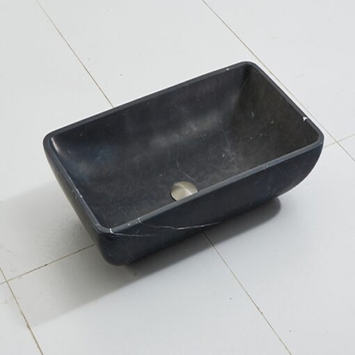 Marble Stone China Manufacture Nero Marquina Customized Design Black Marble Sink