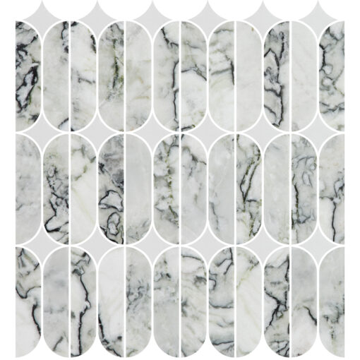 Marble stone Mosaic tile kitchen toilet backsplash wall tile factory manufacturer in China – Image 3