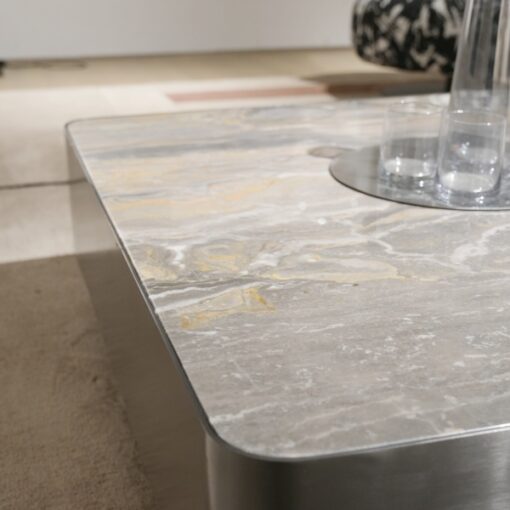 Modern Design Hot Sale Stone Table Square Coffee Table with Marble Top for Home Living Room Furniture Tea Table - Image 4