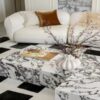 Modern Furniture Best Price Stone table Stone Furniture Coffee Table Low Plinth Marble Living Room Luxury Natural Customized Violet Coffee Table