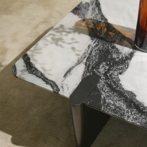 Modern Living Room Stone Table Custom Size Panda White Marble Slap Marble Stone Coffee Table Dininng Table for Living Room - Image 4