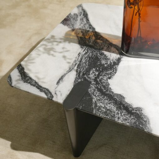 Modern Living Room Stone Table Custom Size Panda White Marble Slap Marble Stone Coffee Table Dininng Table for Living Room - Image 2