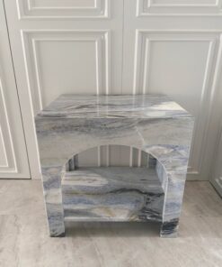 Modern Luxury Modern Stone Furniture Marble Side Table Stone Small End Table Plinth Stand For Living Room