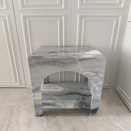 Modern Luxury Modern Stone Furniture Marble Side Table Stone Small End Table Plinth Stand For Living Room