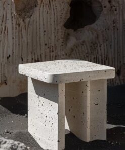 Modern Minimalist Unique Luxury Custom natural stone  Modern High and Low Square Travertine Marble Coffee Table for Living Room