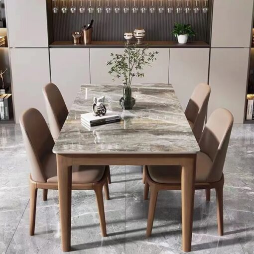 Modern dining Furniture Cheap Price Stone table Sintered Stone dining table chair set  6 seaters kitchen tables furniture farm style designs