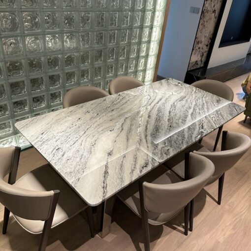 Modern luxury stone custom made Stone Table Dining Table Restaurant Hotel Dining Table for Dining Room Large Size Villa Hotel
