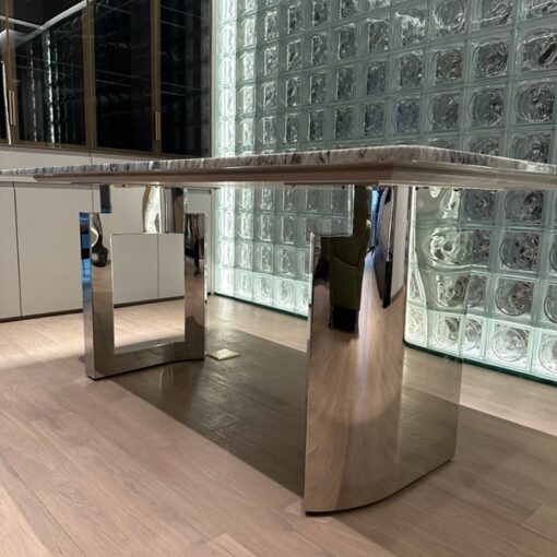 Modern luxury stone custom made Stone Table Dining Table Restaurant Hotel Dining Table for Dining Room Large Size Villa Hotel - Image 3