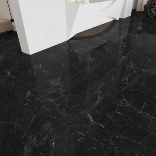 Mousse Black natural marble stone indoor bathroom kitchen floor tile wholesaler – Image 3