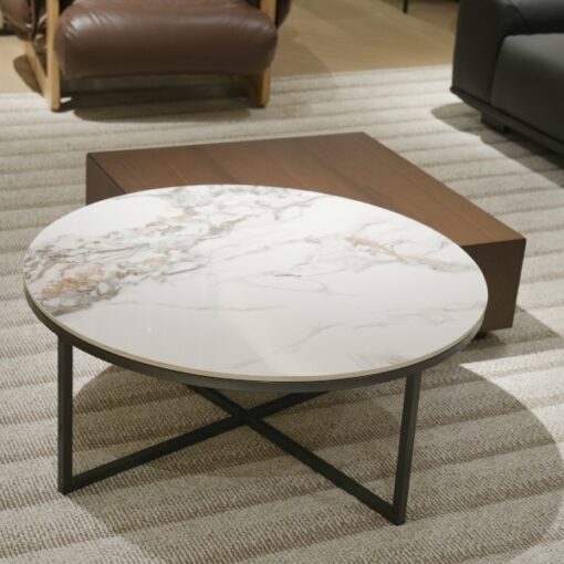 New Design Stone Furniture Cross Legs Office Coffee Table End Tables Coffee Table Rectangle Living Room Furniture – Image 3
