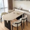 New Design Stone Table Cheap Price Modern dining room table modern wooden Sintered Stone set Home Furniture Dining Table Factory Wholesale