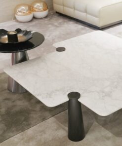 New High Quality Design Sofa Stone Table Coffee Table Set Modern Natural Marble Top Central Living Room Furniture Custom